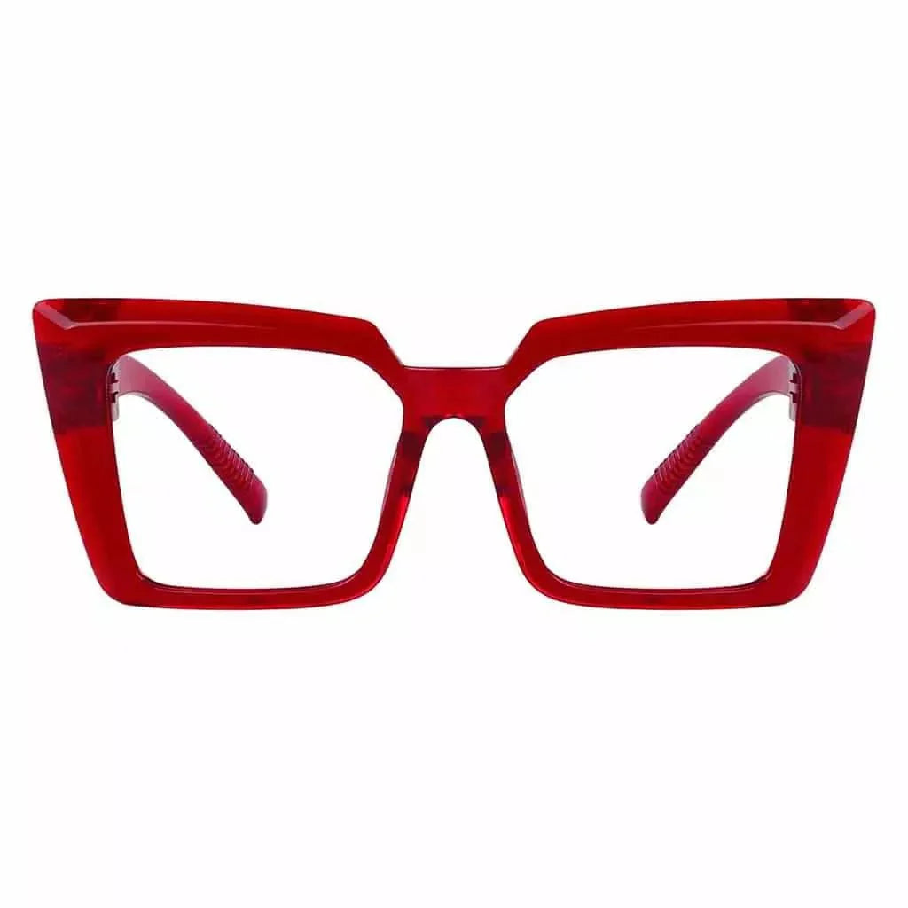 Eyeglasses Oversize Metalless Screwless Spec Women Zero Power