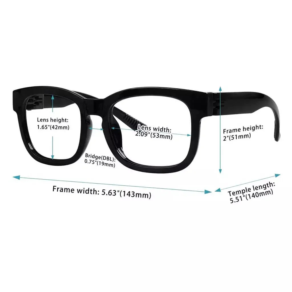 Reading Glasses Square Metalless Screwless Spec Women