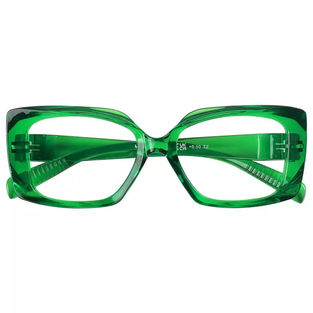 Reading Glasses Rectangle Metalless Screwless Spec Women